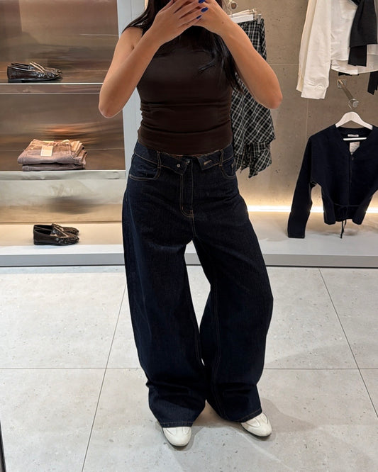 Flipped Waist Jeans