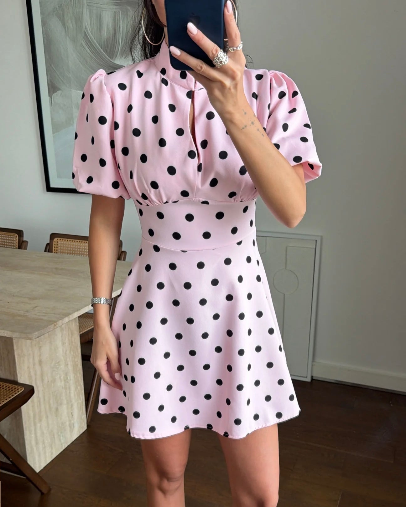 Pink Polka Dot Dress