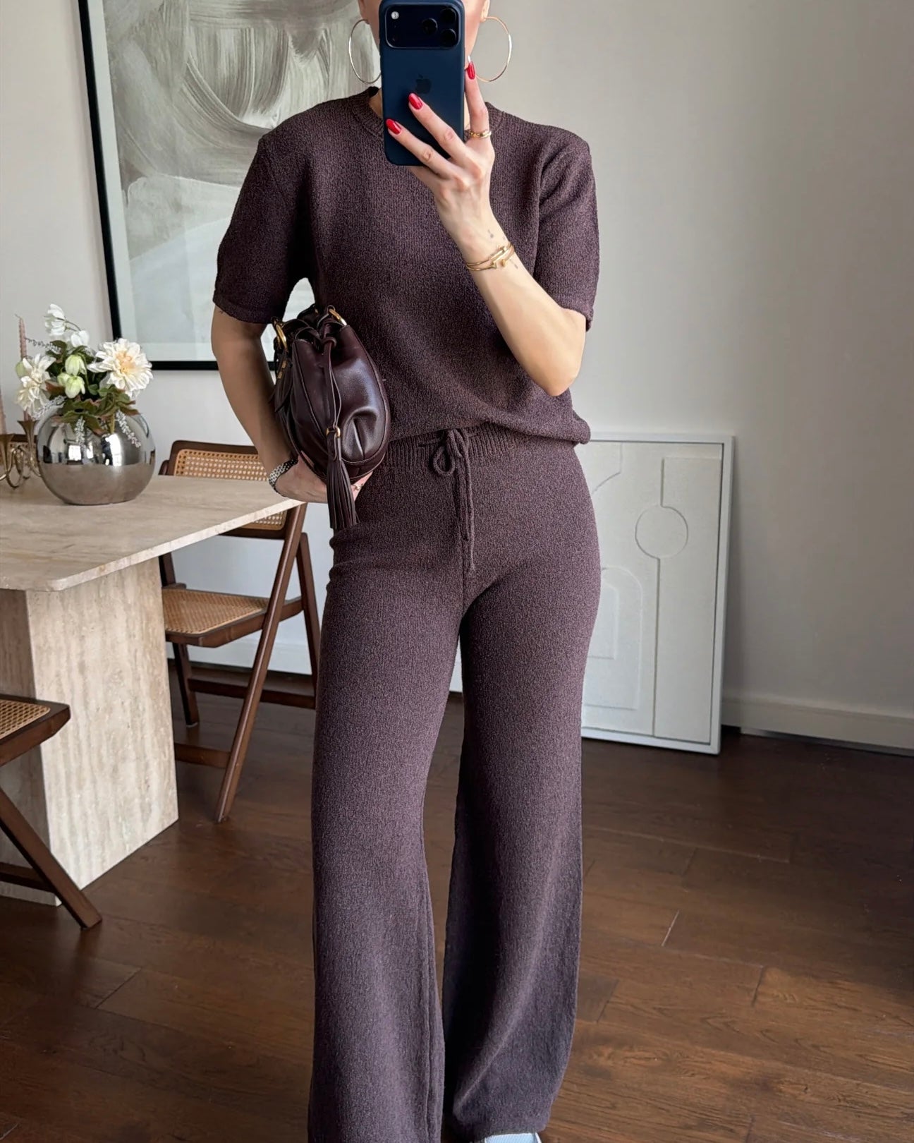 Brown Knit Set