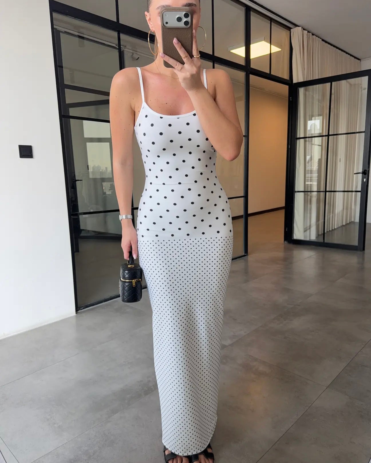White Polka Dot Dress