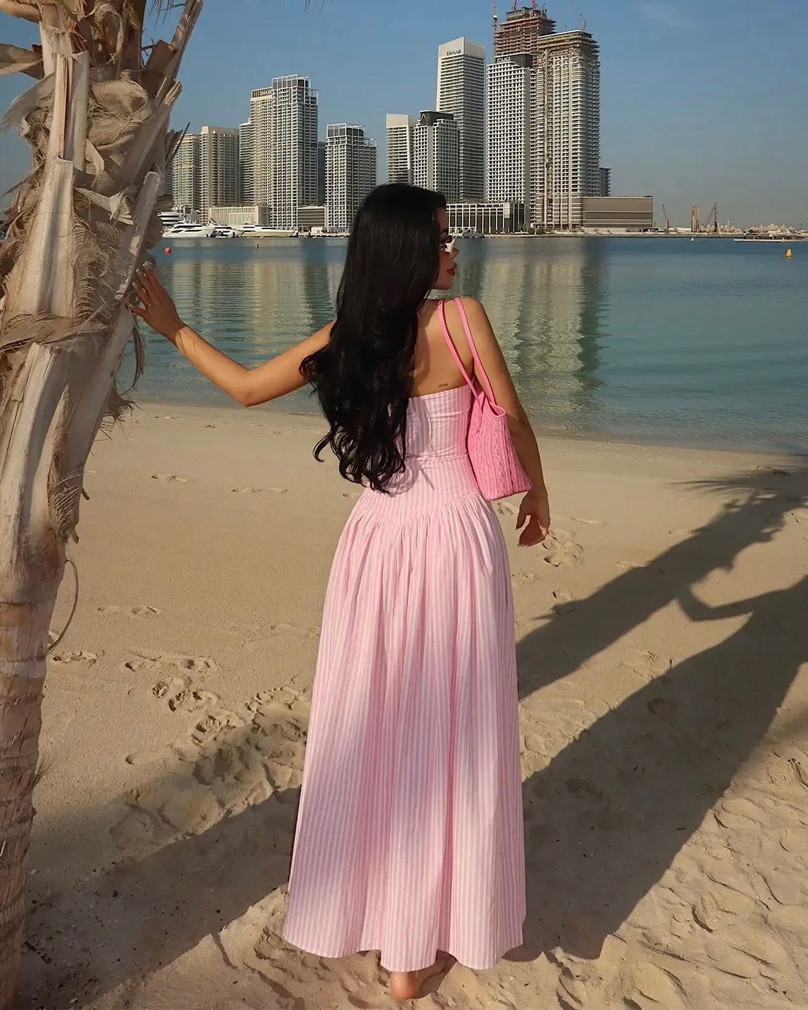 Pink Striped Dress