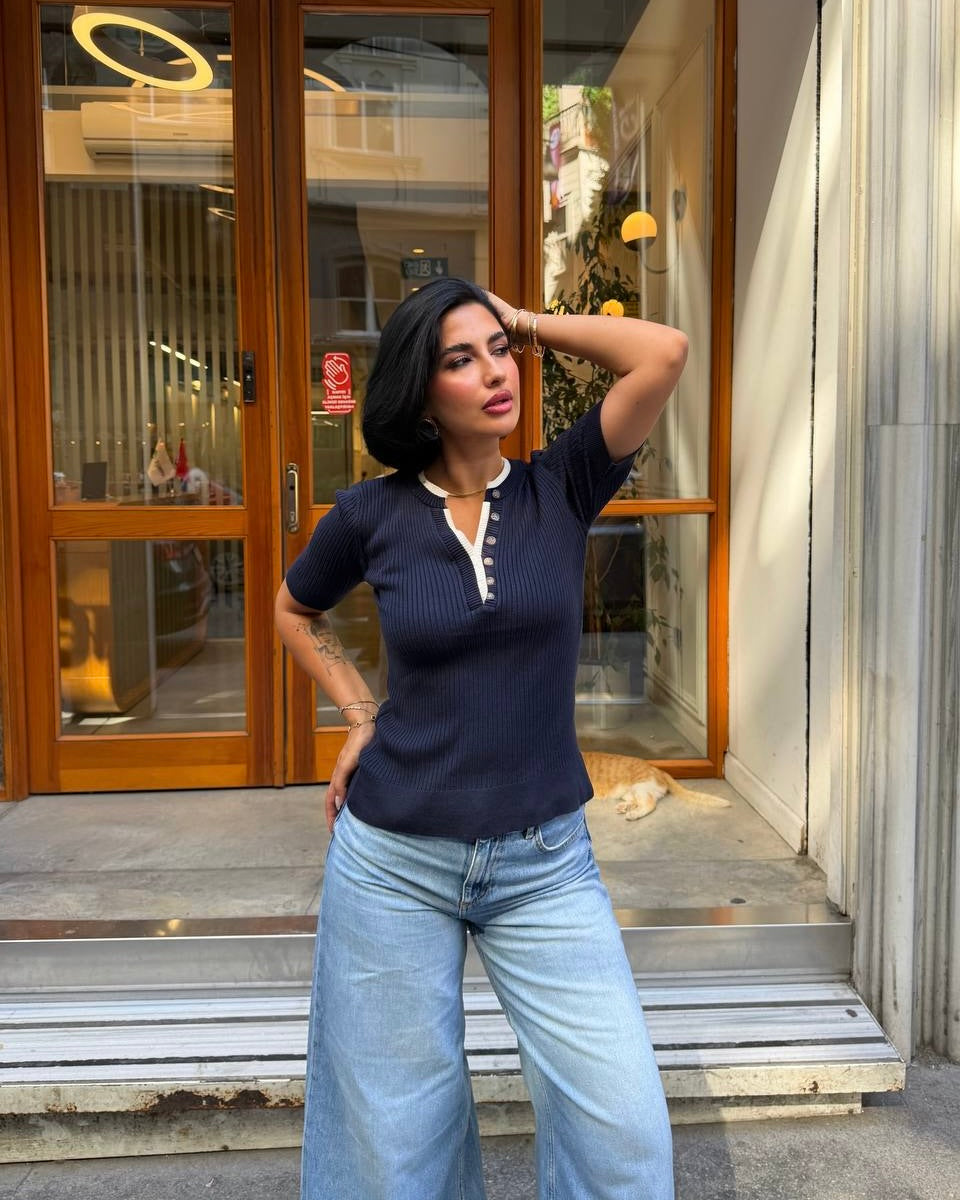 Navy Top