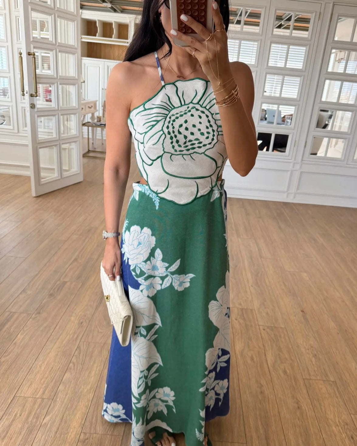 Green & Blue Summery Dress