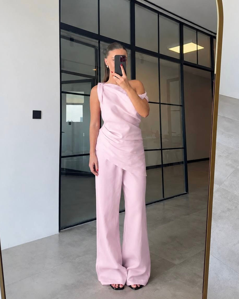Pink Linen Set