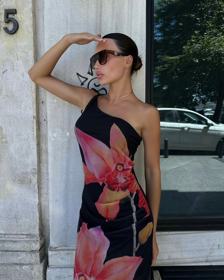 Black Floral Dress