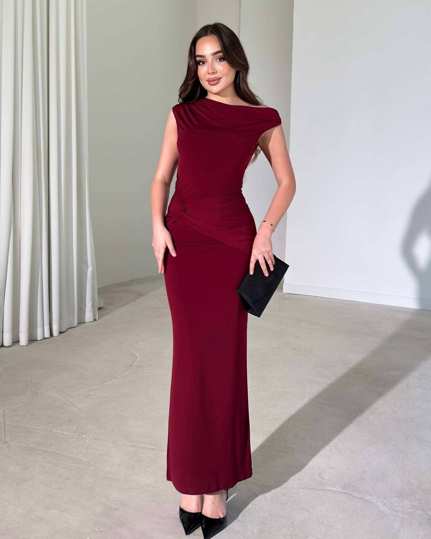 Burgundy Dress
