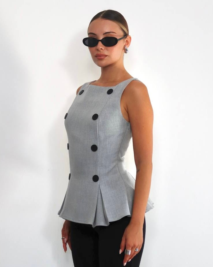 Grey Formal Vest