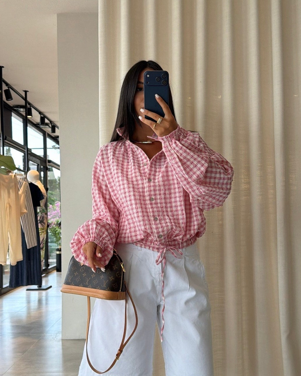 Pink Checkered Jacket