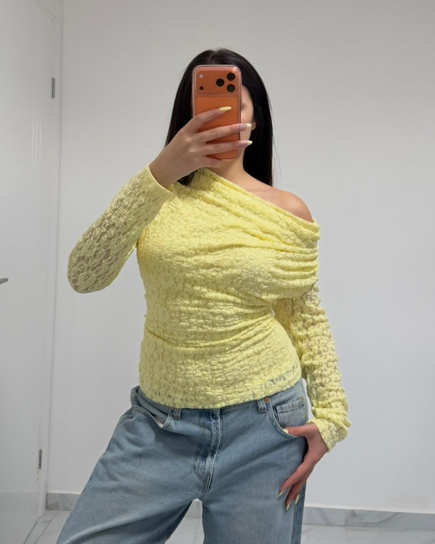 Yellow Off Shoulder
