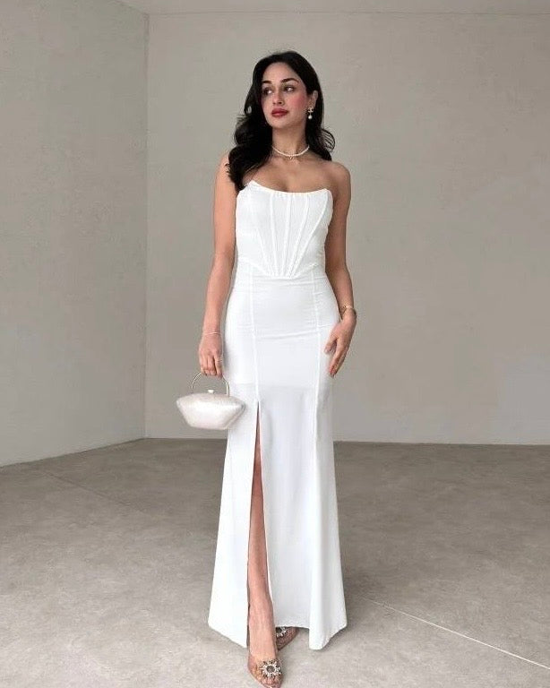White Classy Dress
