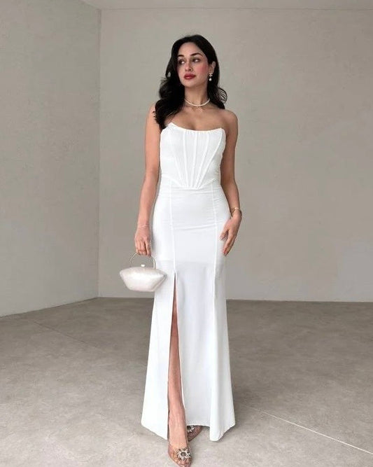 White Classy Dress