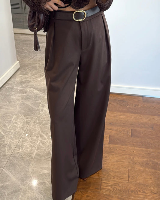 Brown Pants with Belt