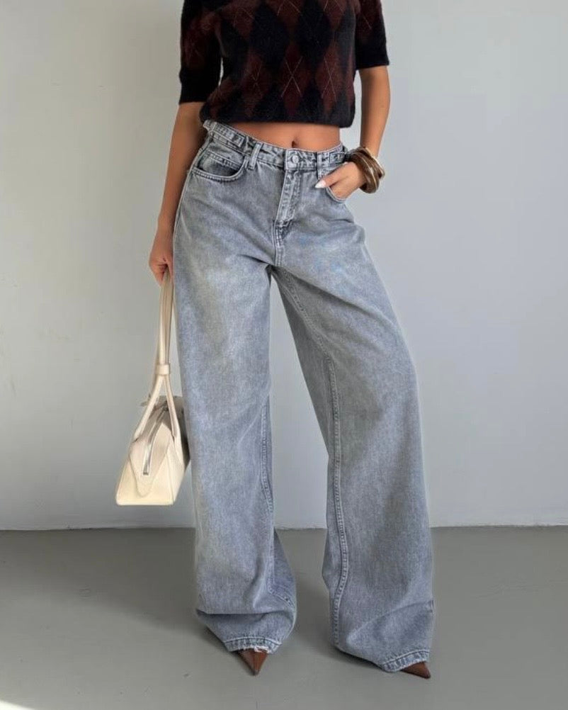 Grey Baggy Jeans