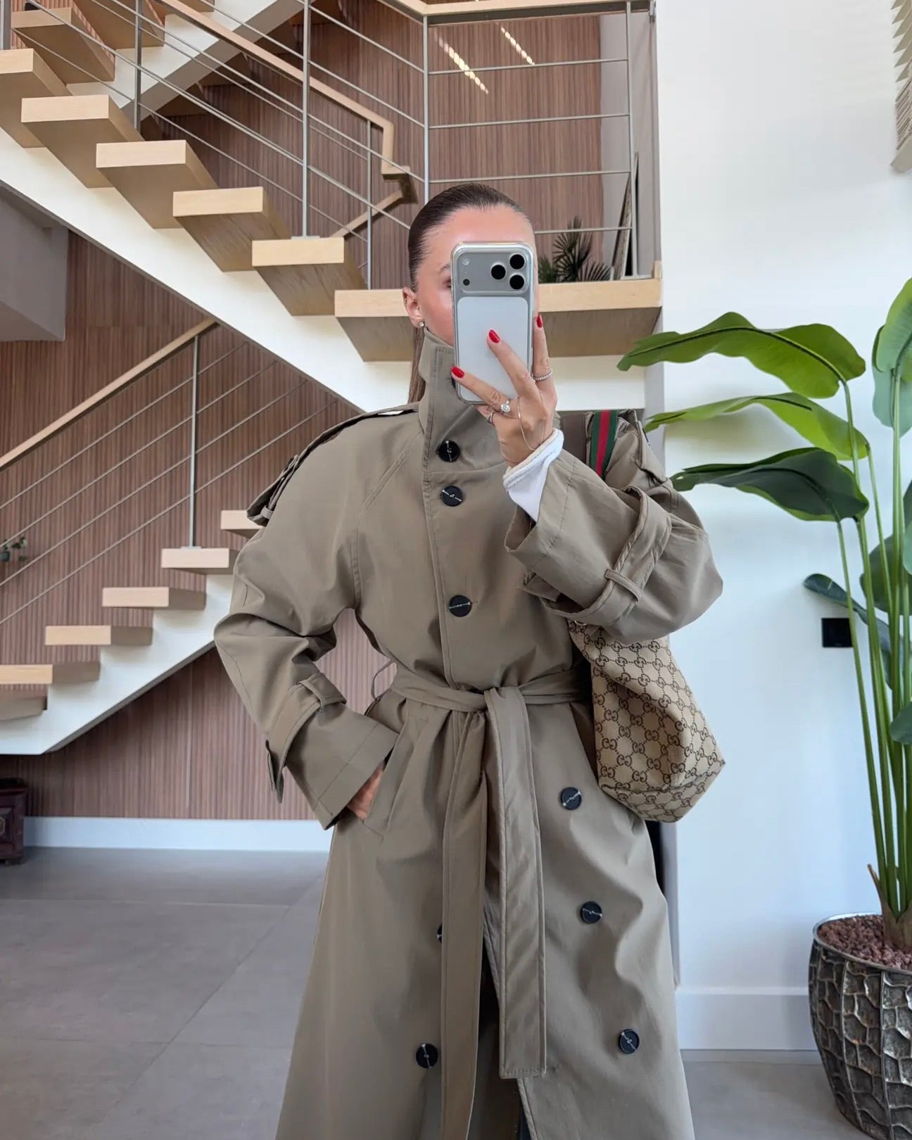 Army Green Trench Coat