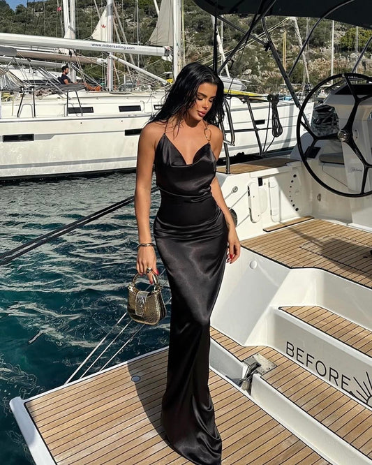 Sofia Black Maxi Dress
