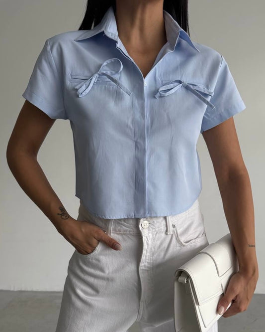 Baby Blue Buttoned Shirt