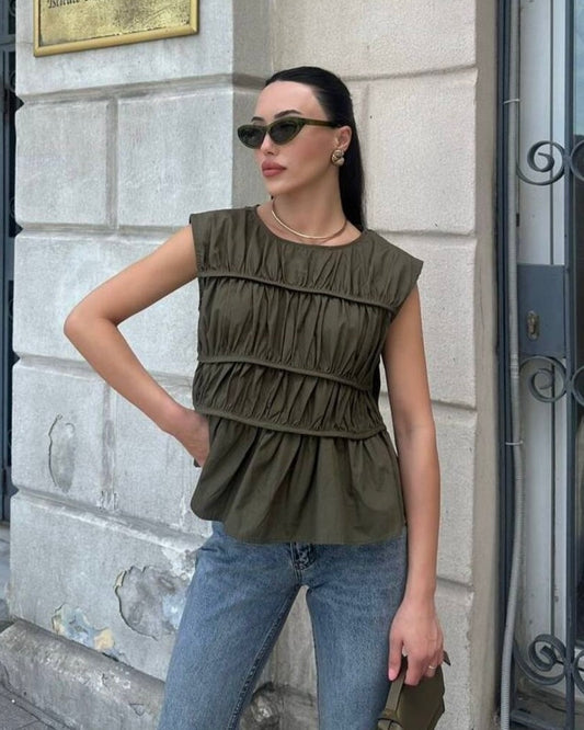 Army Green Blouse