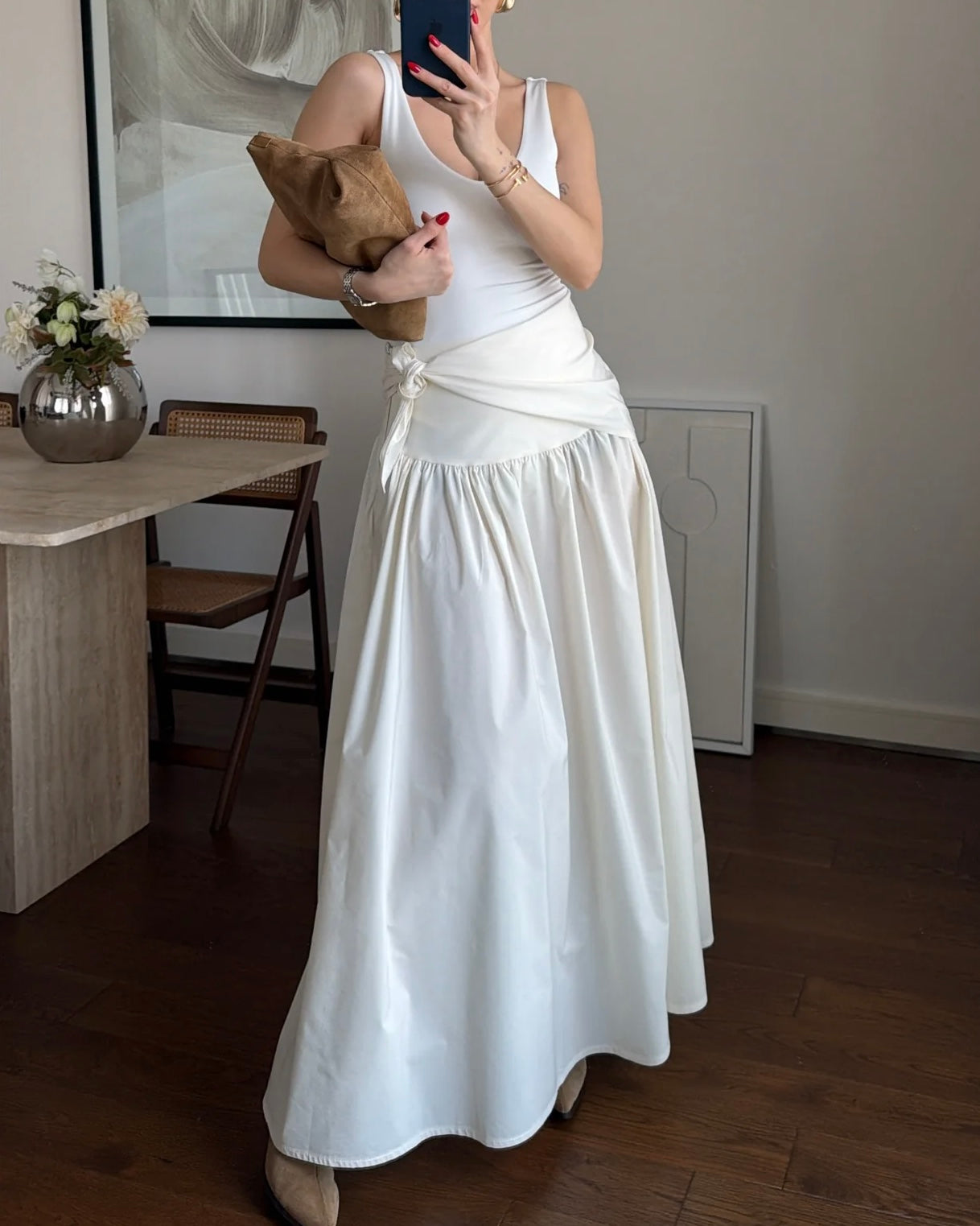 White Maxi Skirt
