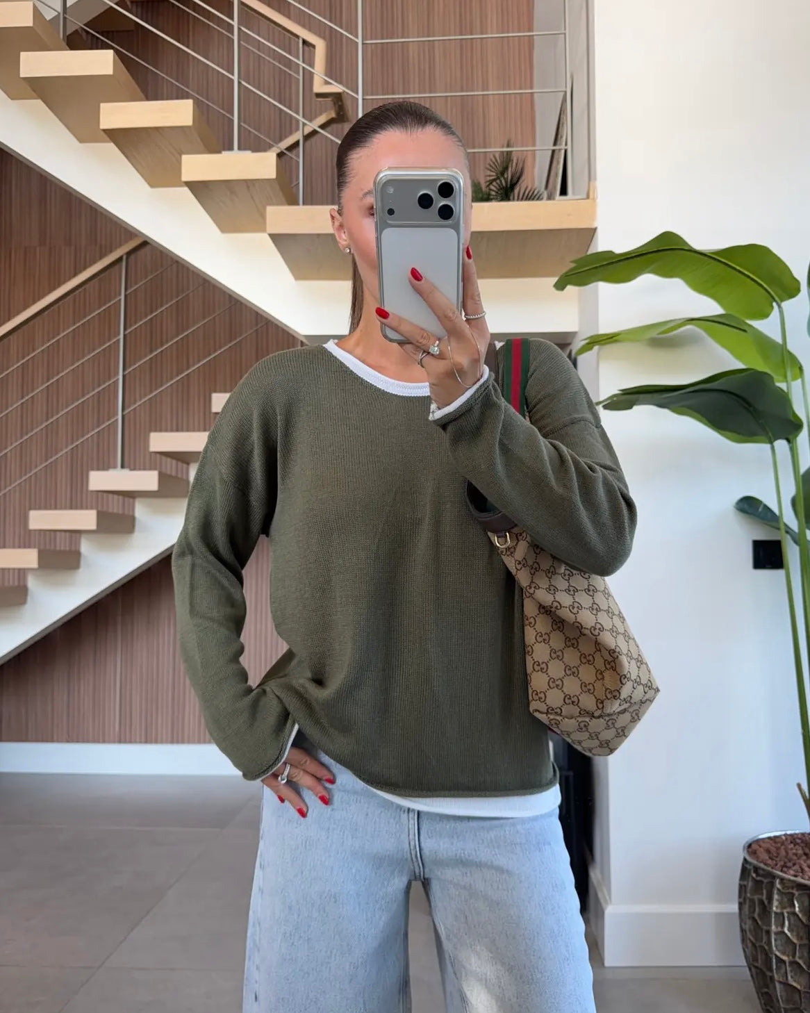 Army Green Sweater
