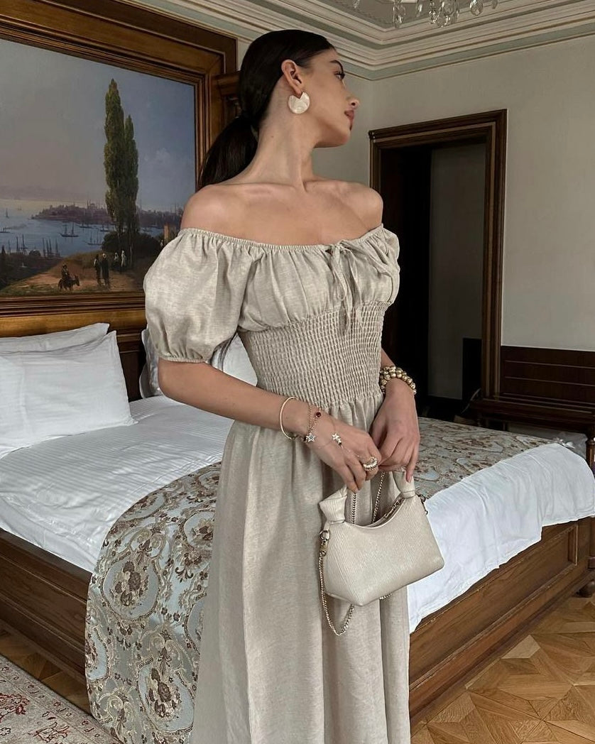 Beige Dress