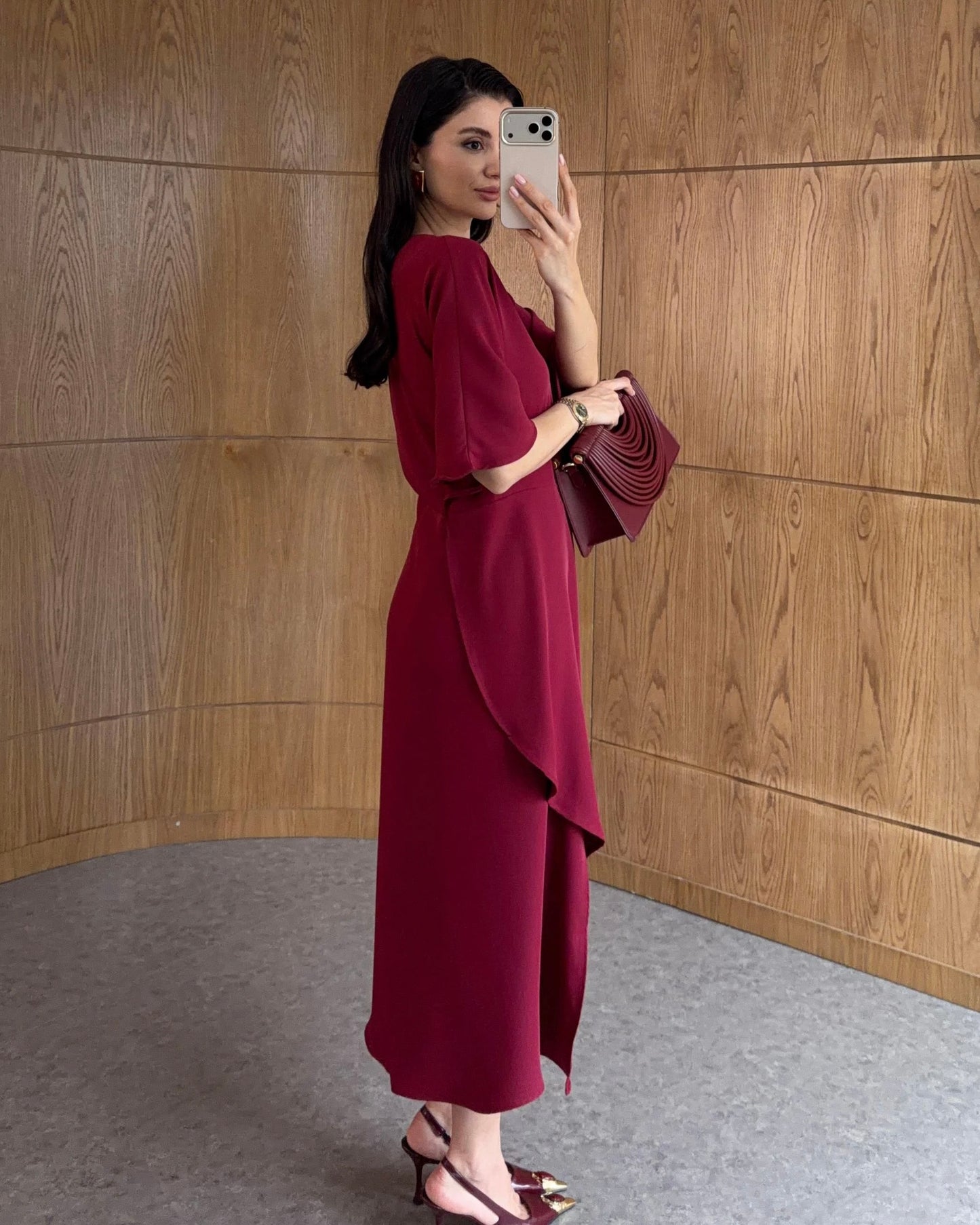 Burgundy Dress