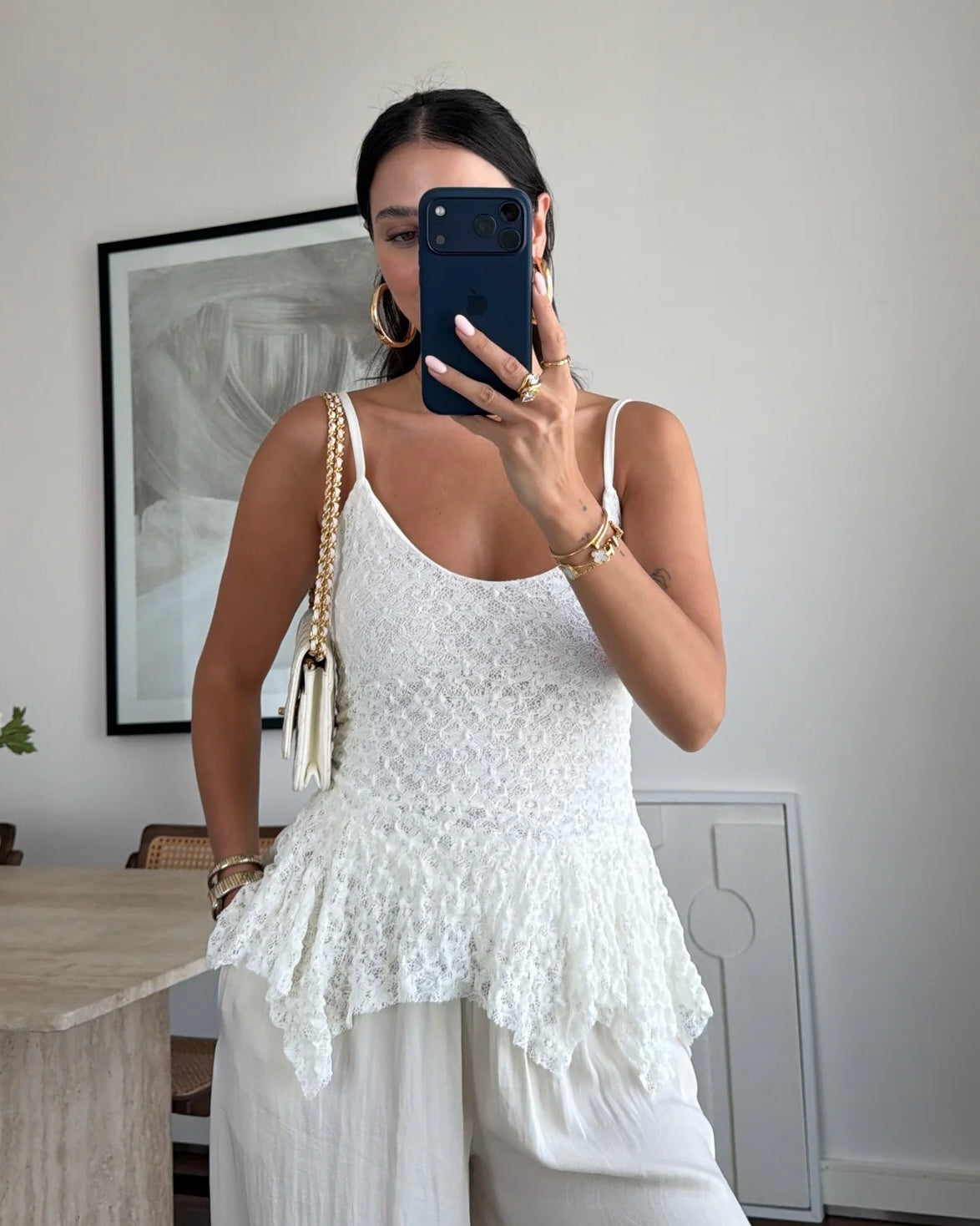 White Lace Top