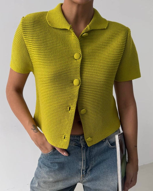 Green Knitted Blouse