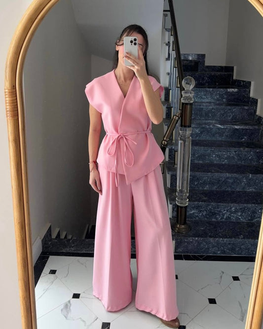Pink Tied Set