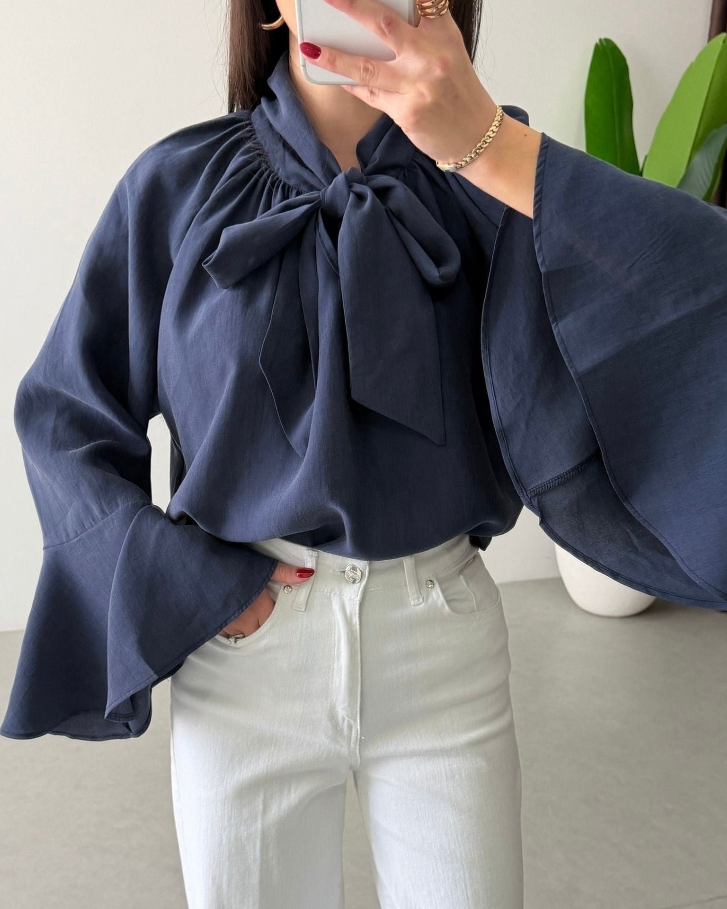 Navy Blouse