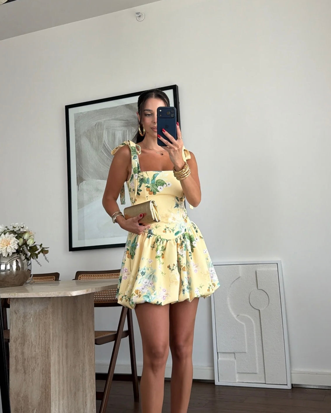 Yellow Floral Dress