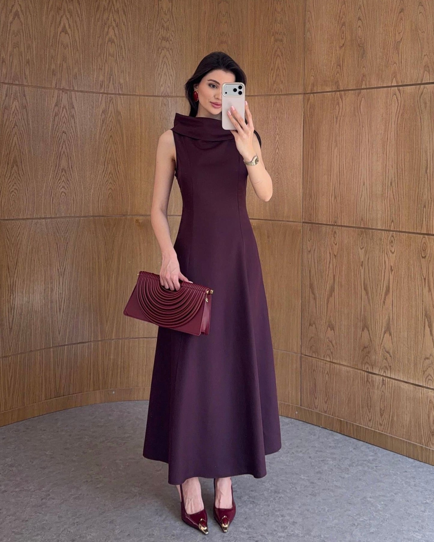 Burgundy Dress