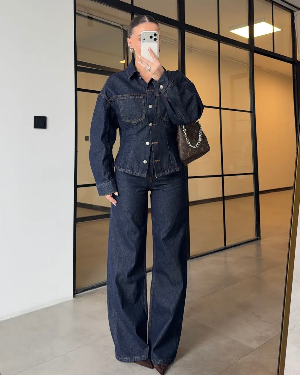 Denim Waisted Set