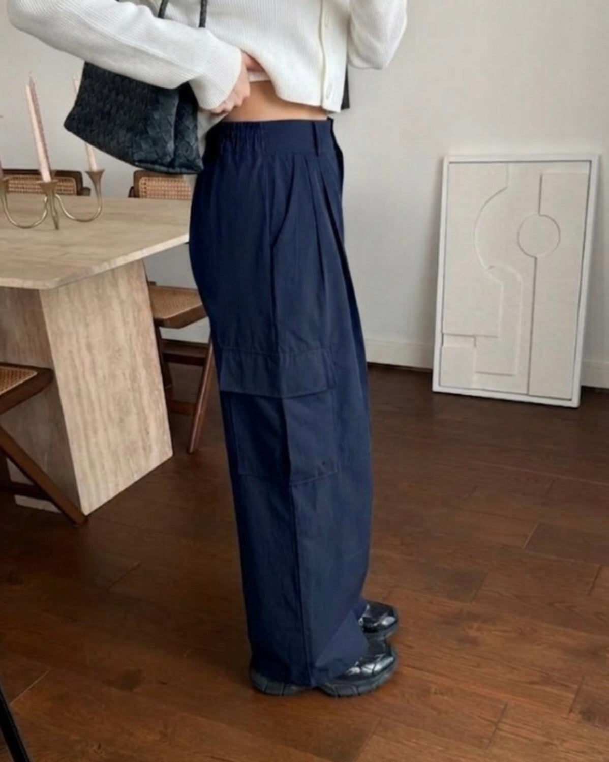 Navy Cargo Pants