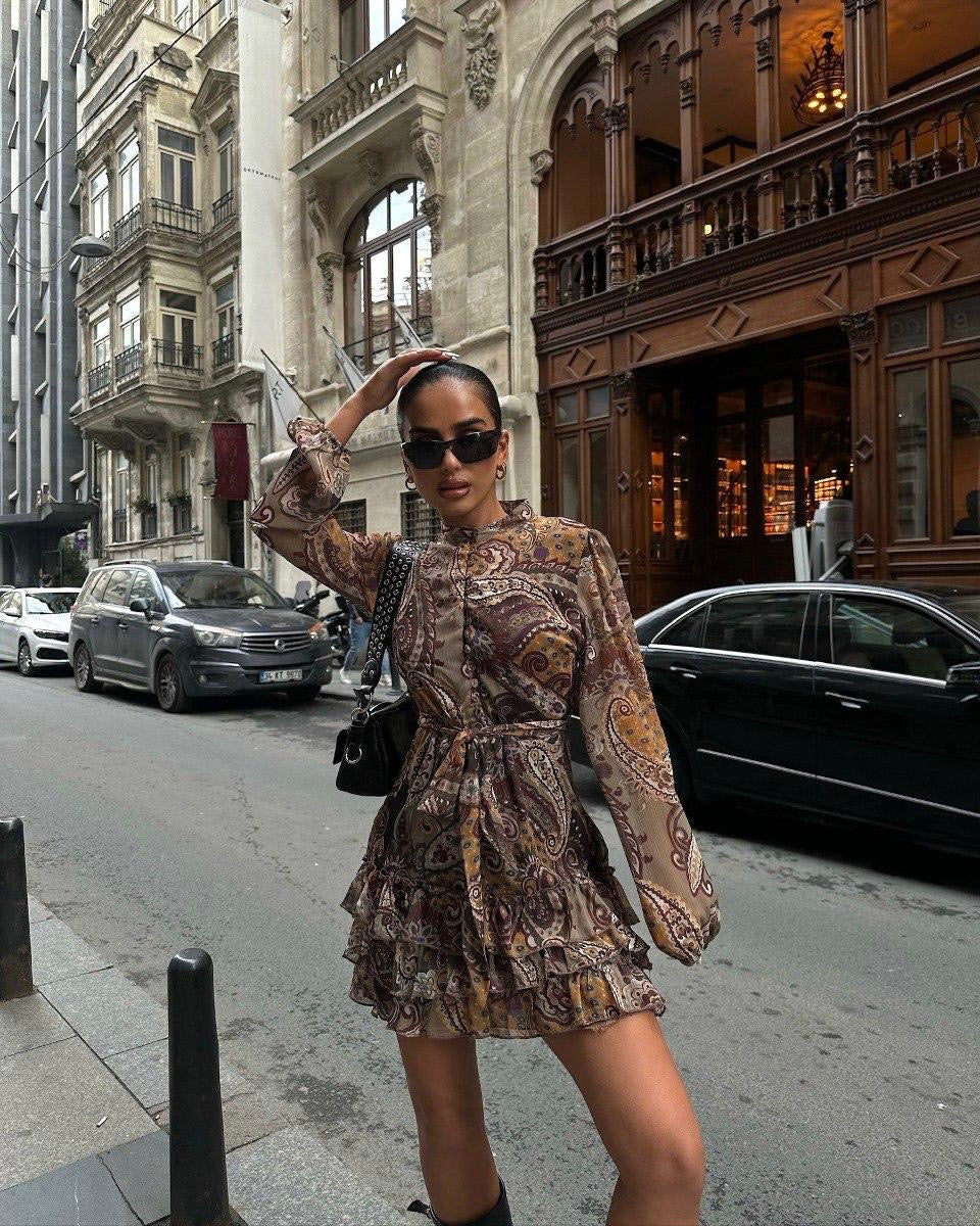 Boho multi color dress