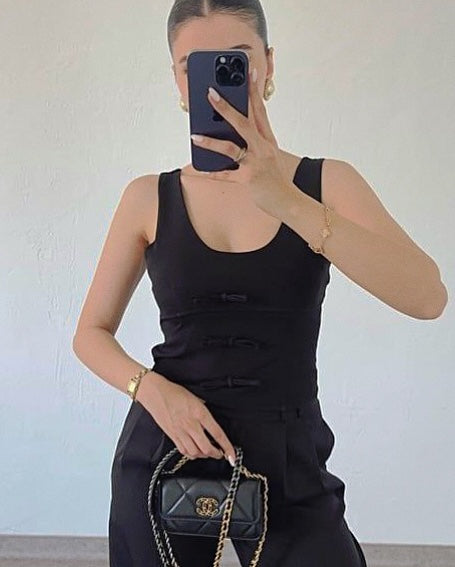 Black Bow Top