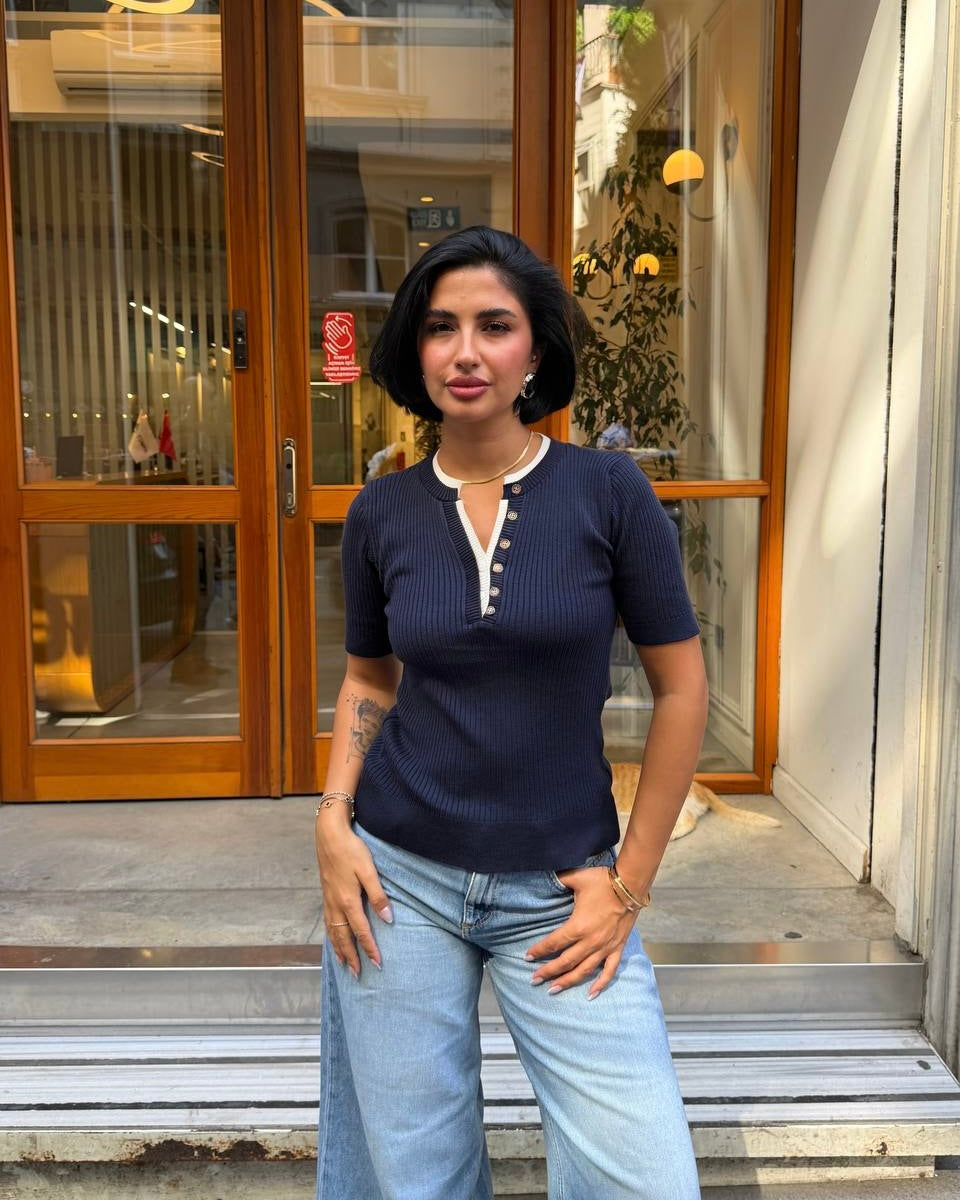 Navy Top
