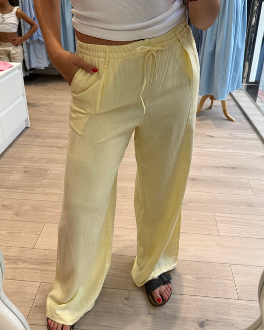 Yellow Linen Pants