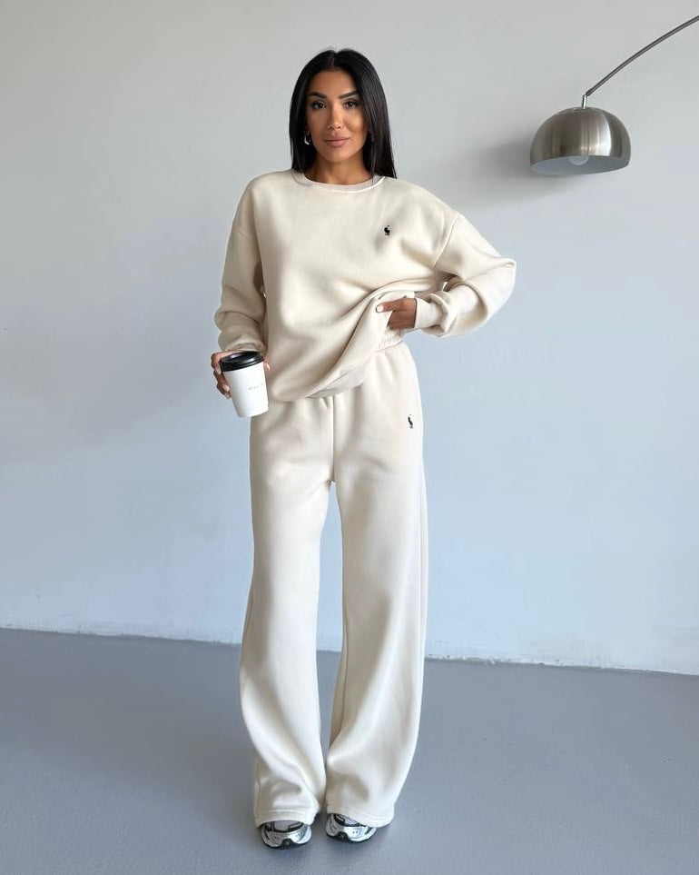 Beige Polo Set