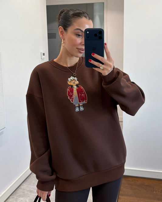 Brown Teddy Sweatshirt