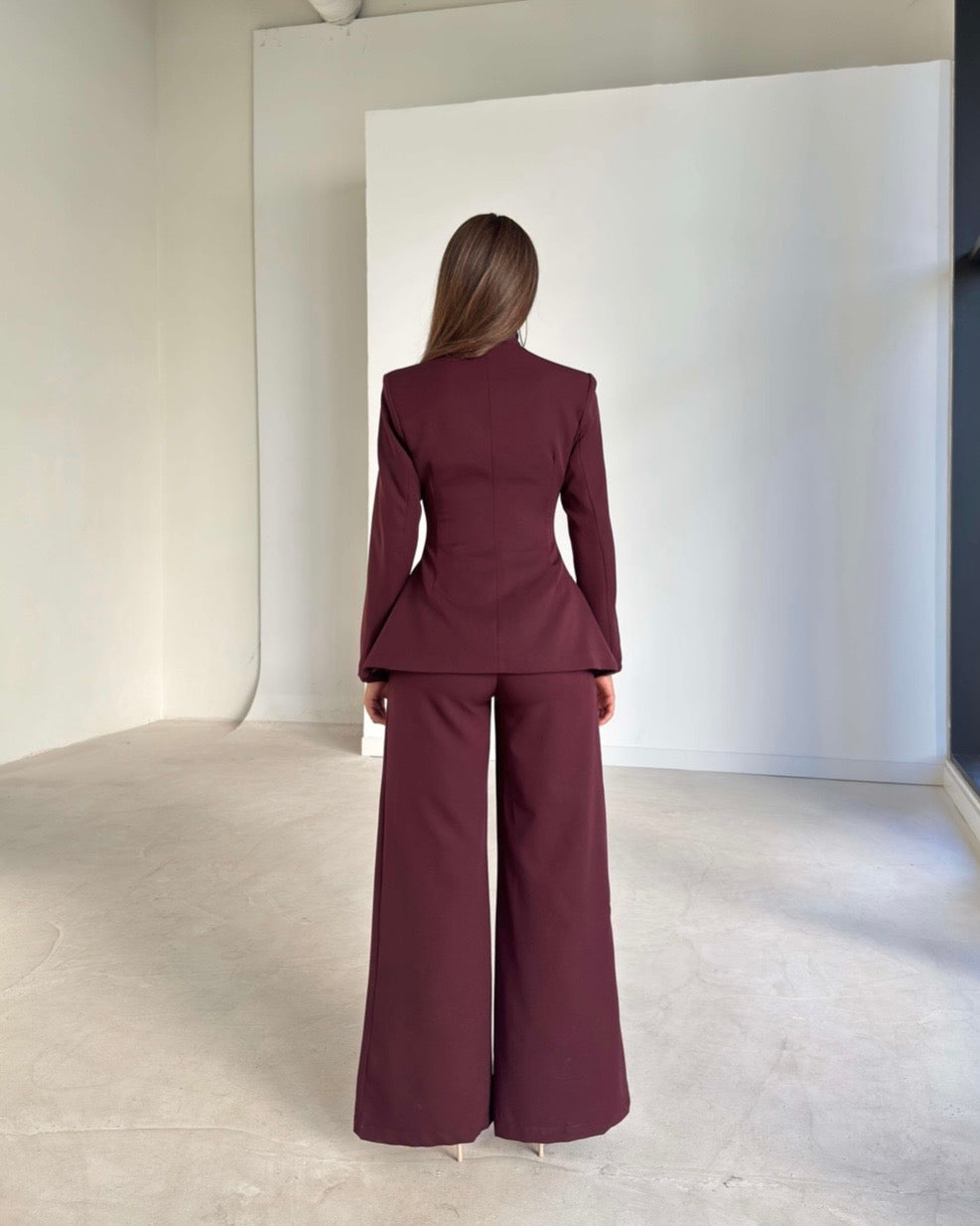 Burgundy 3 Piece Suit