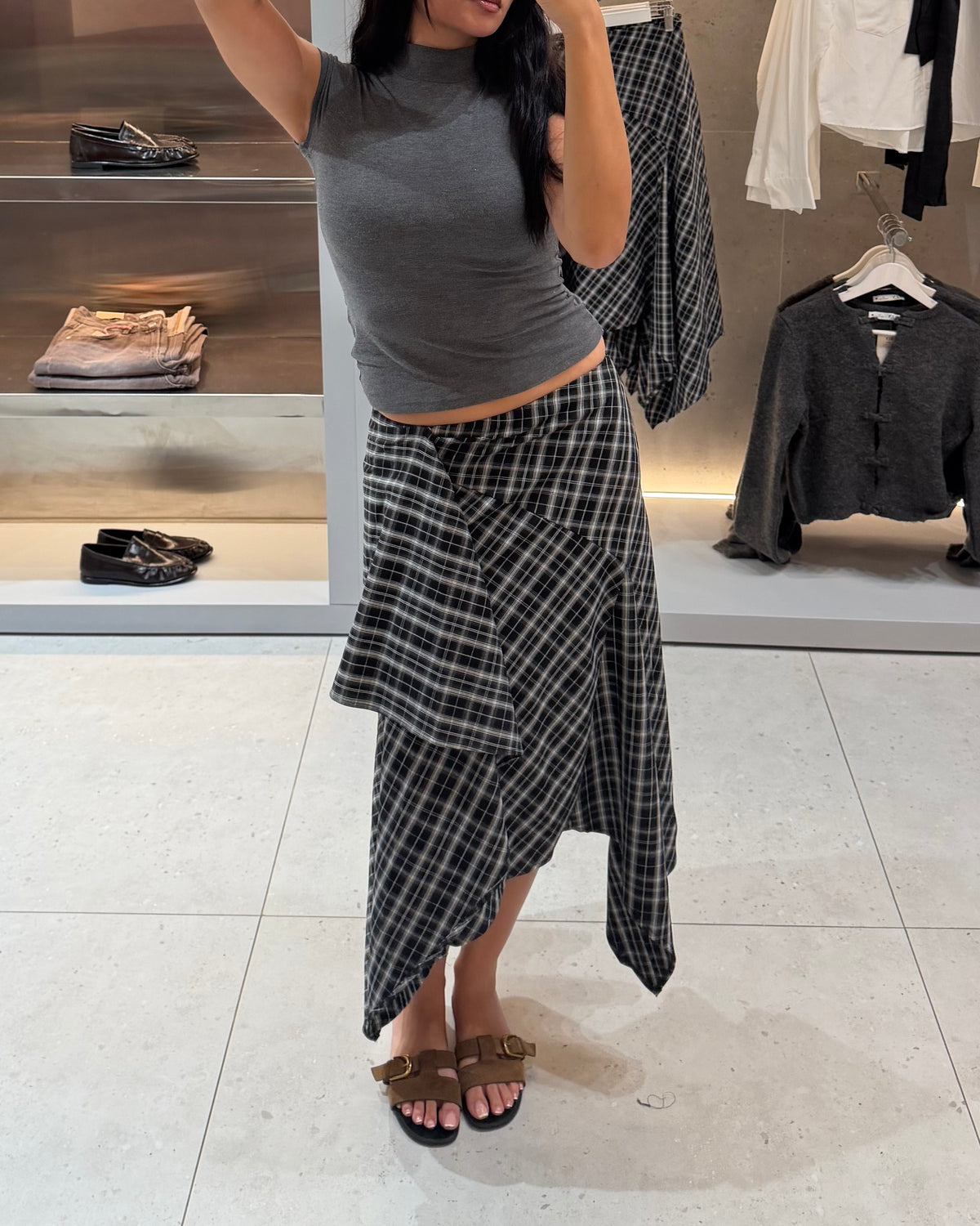 Checkered Skirt
