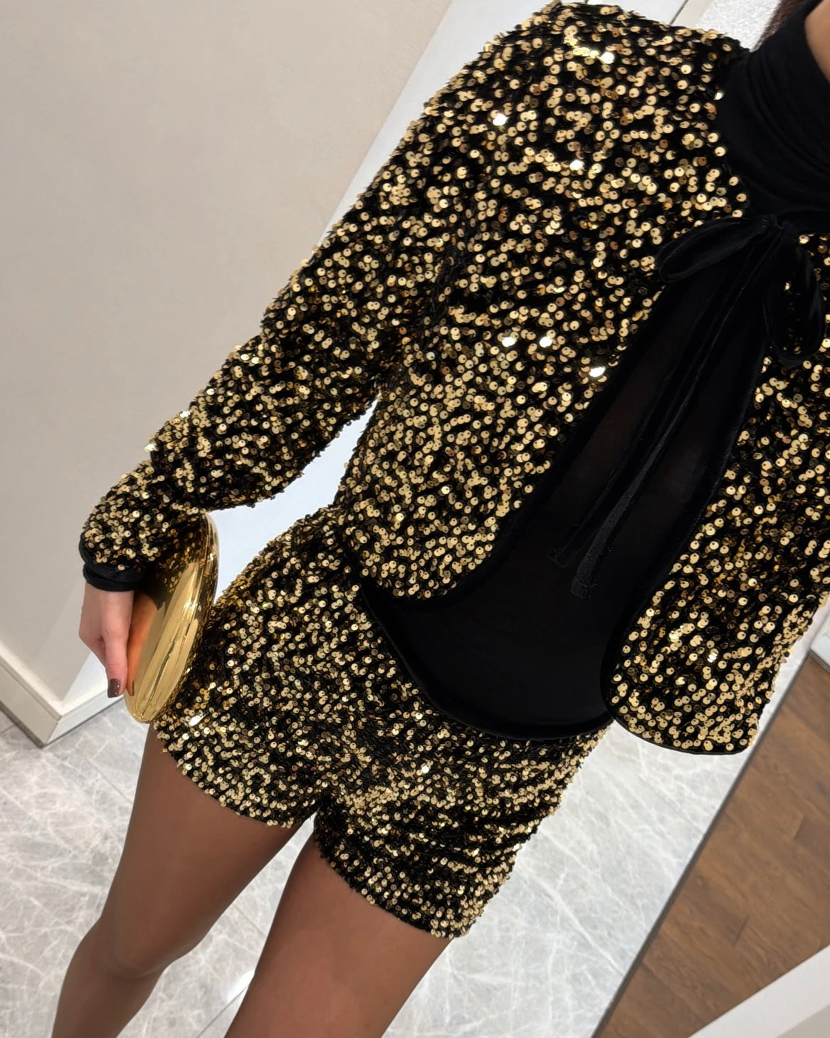 Gold Sequin Set