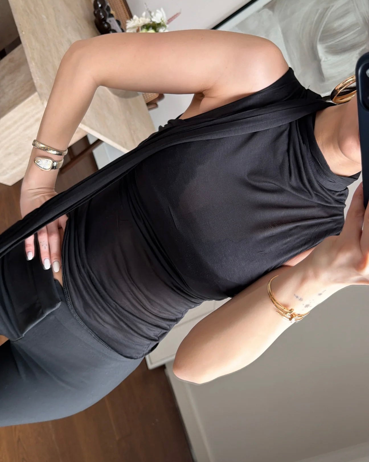 Black Transparent Top