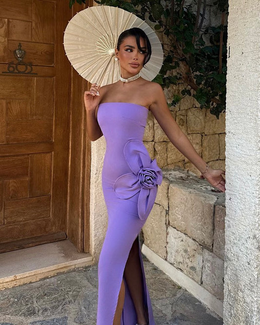 Purple Flower Dress