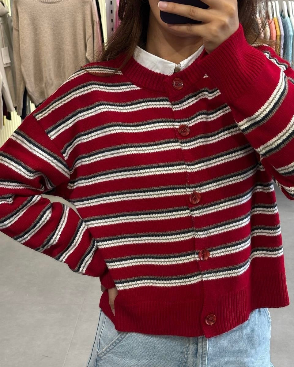 Striped Cardigan