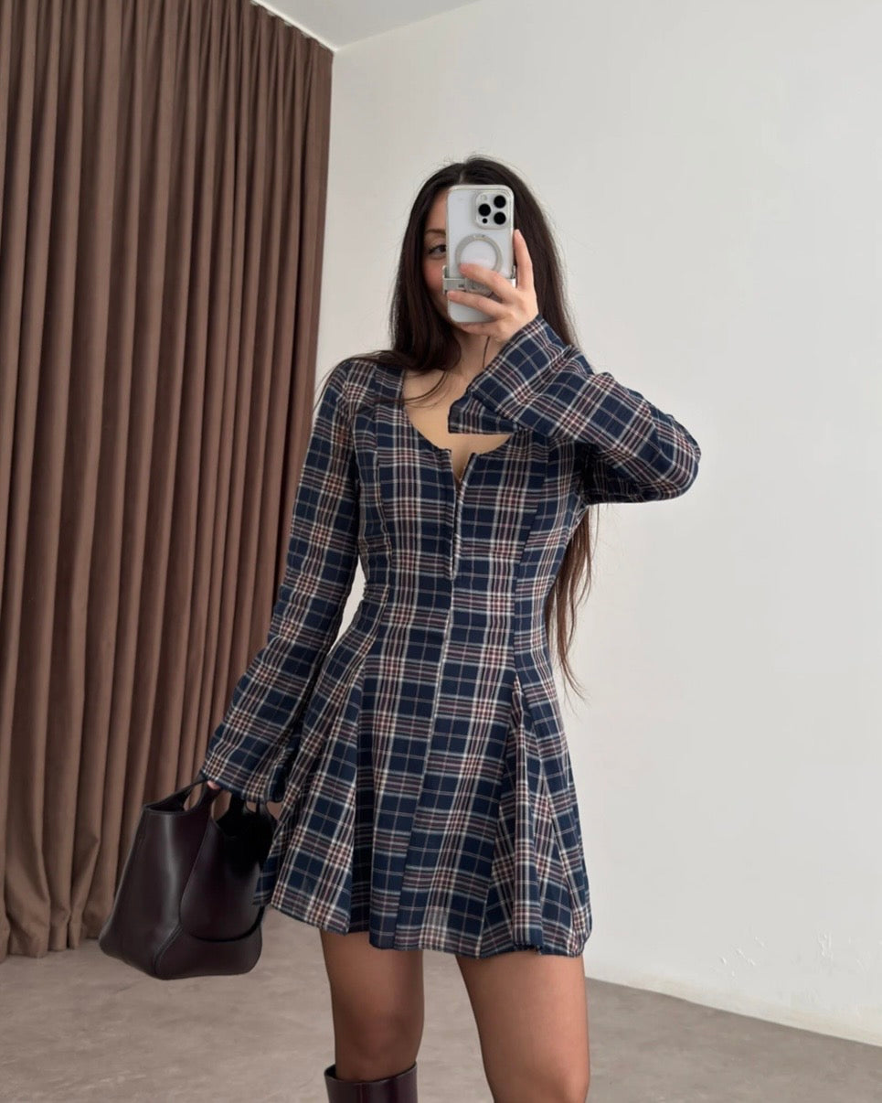 Checkered Mini Dress