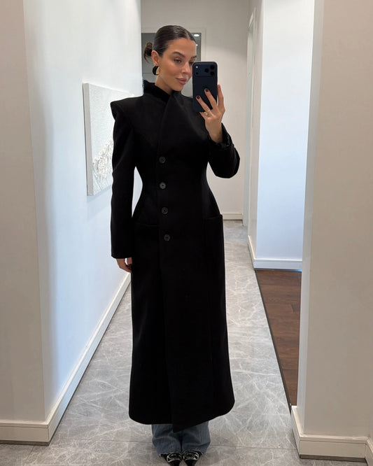 Black Trendy Coat