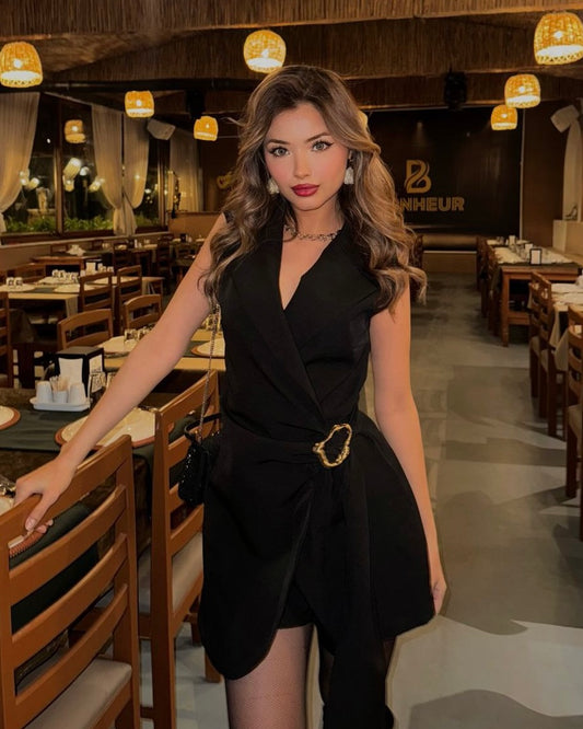 Black Mini Jumpsuit