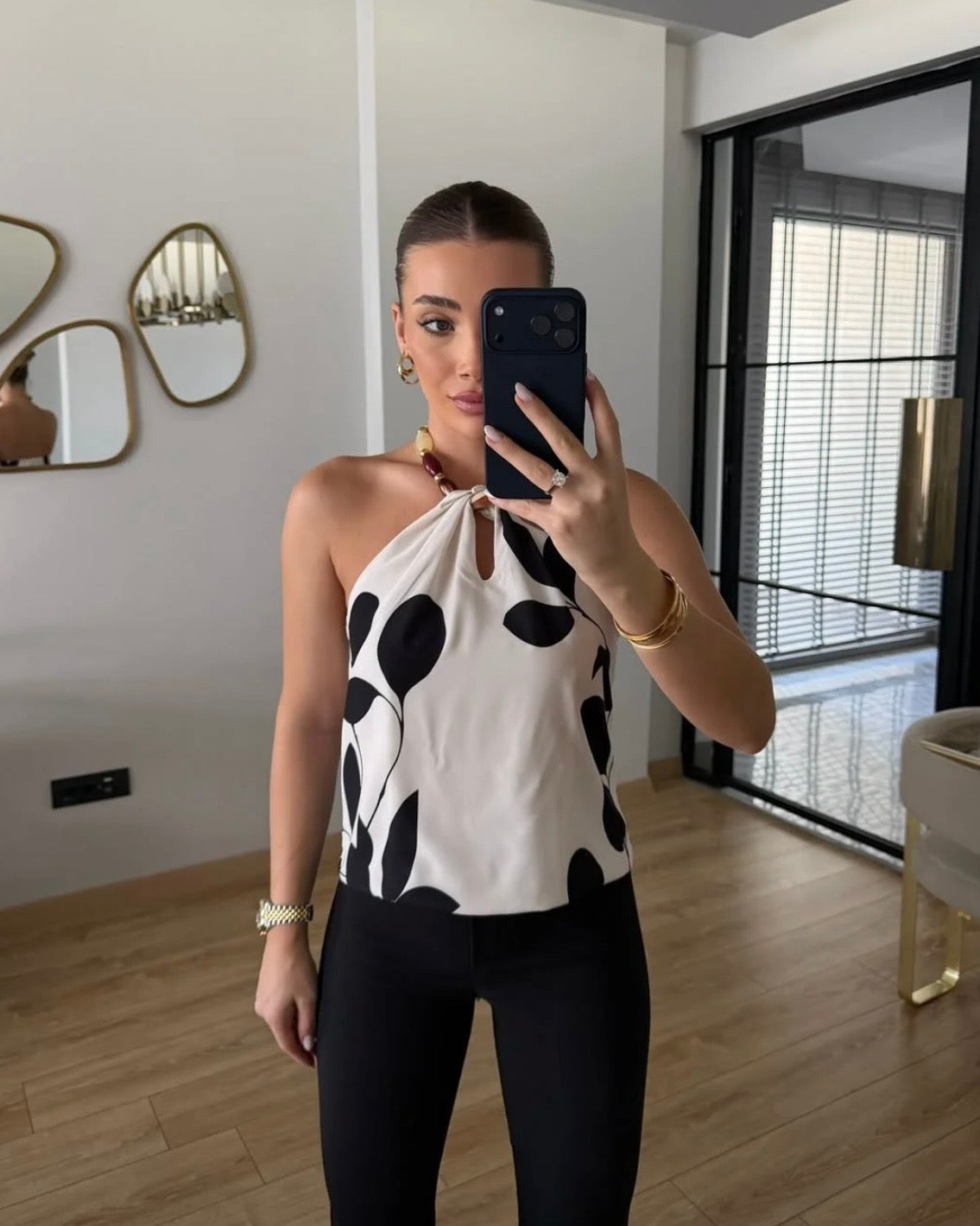Floral Satin Top
