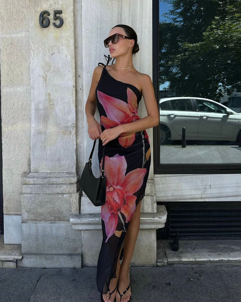 Black Floral Dress